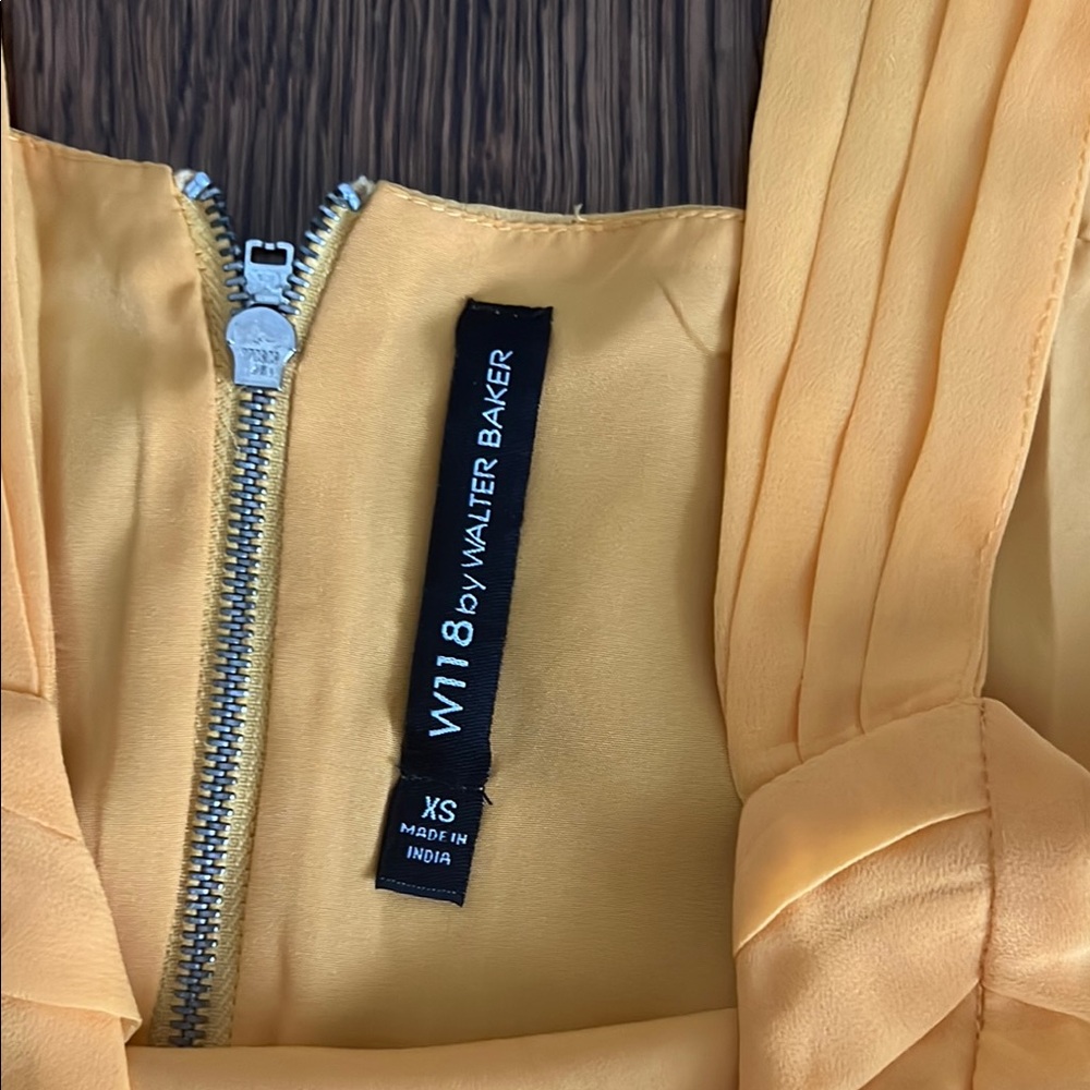 Chic Yellow Sleeveless Mini Dress by Walter Baker - Picture 6 of 10